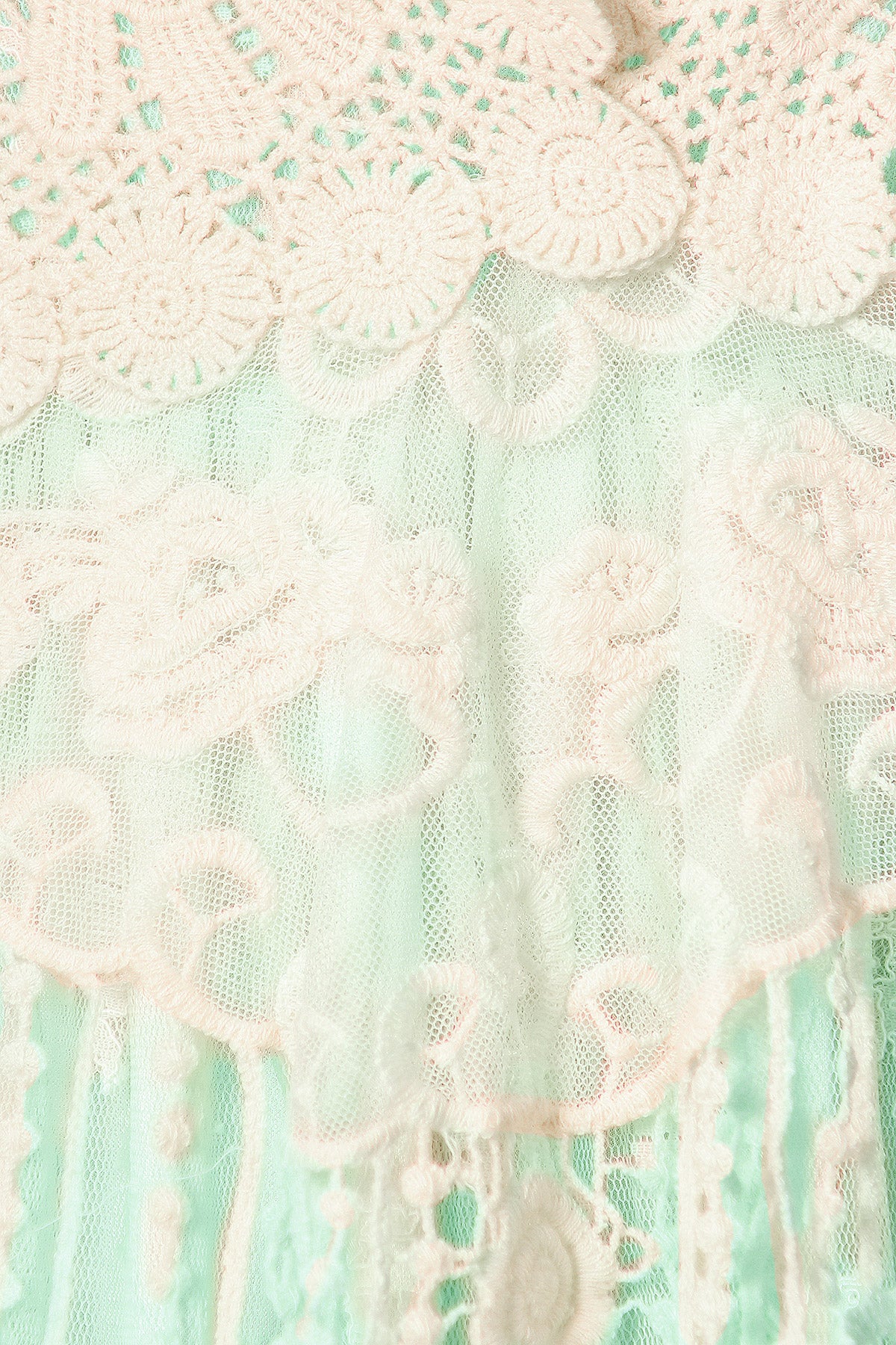 Gatsby Crochet Vest Lace Dress Set