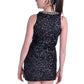 Sparkling All Over Sequin Coil Rope Neck Style Dress