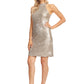 Sparkling Sequin Embellished Halter Dress