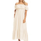 Grecian Ruffle Stretch Maxi Long Dress