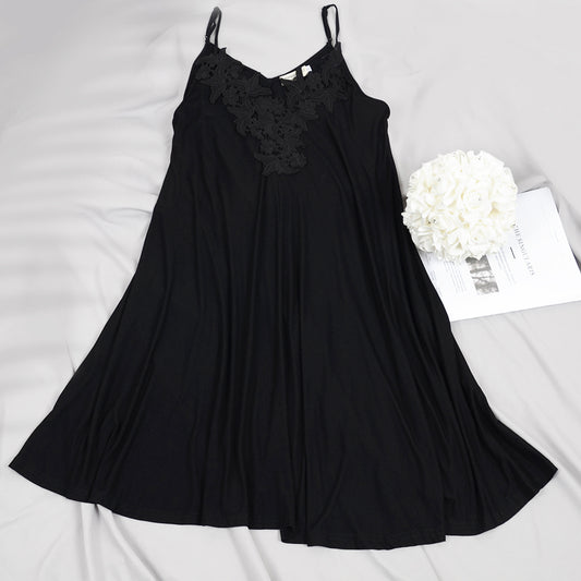 Adjustable Spaghetti Strap Flowy Under Dress