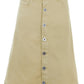 Button Up A-line Vintage Skirt - ALILANG.COM