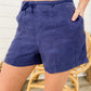 High Waisted Formal Belted Shorts