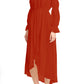 Casual Boho Long Sleeve Off Shoulder Renaissance Dress