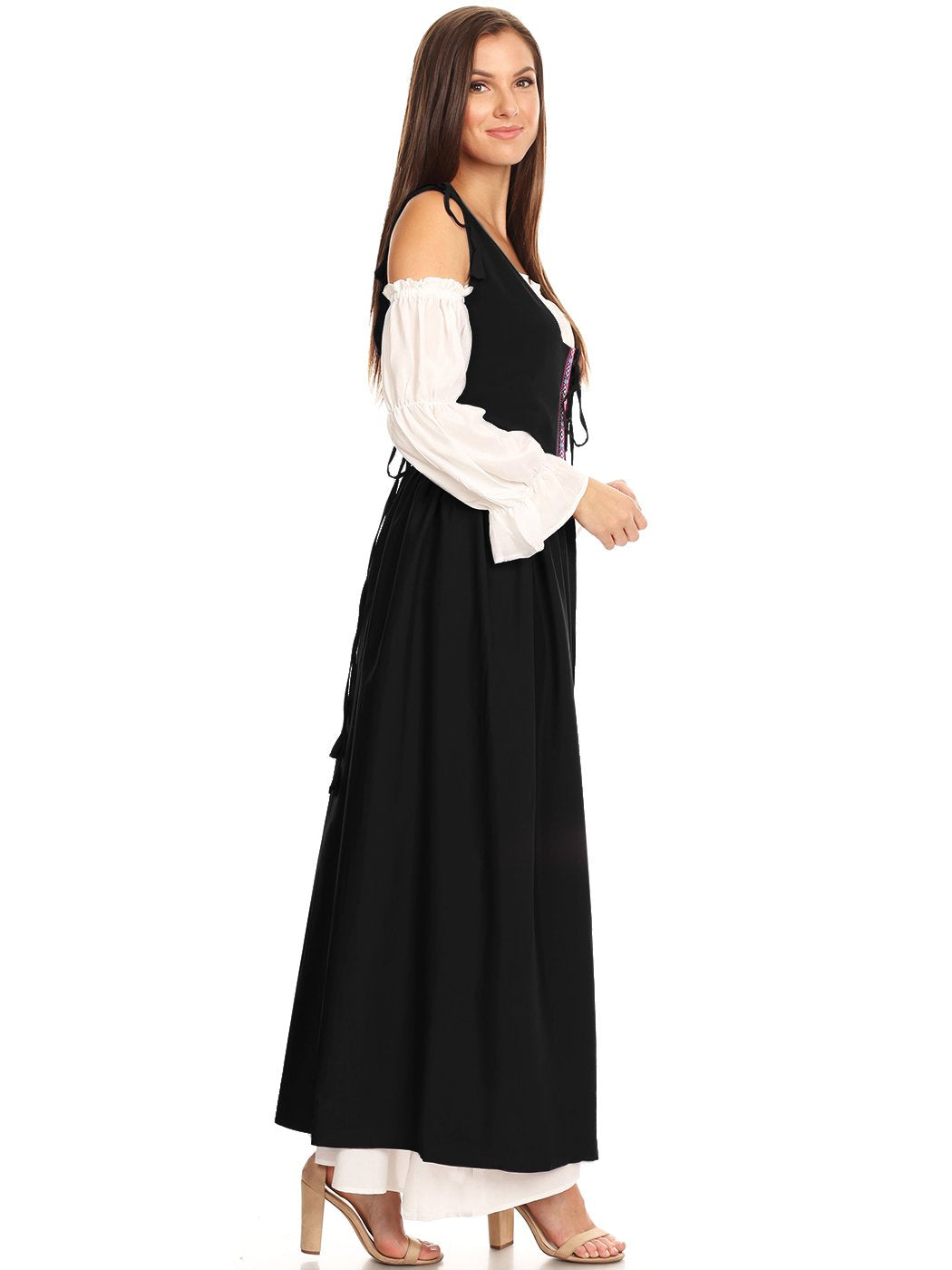 Renaissance Medieval/Irish Off-The-Shoulder Dress Set