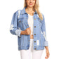Distressed Boyfriend Jean Jacket