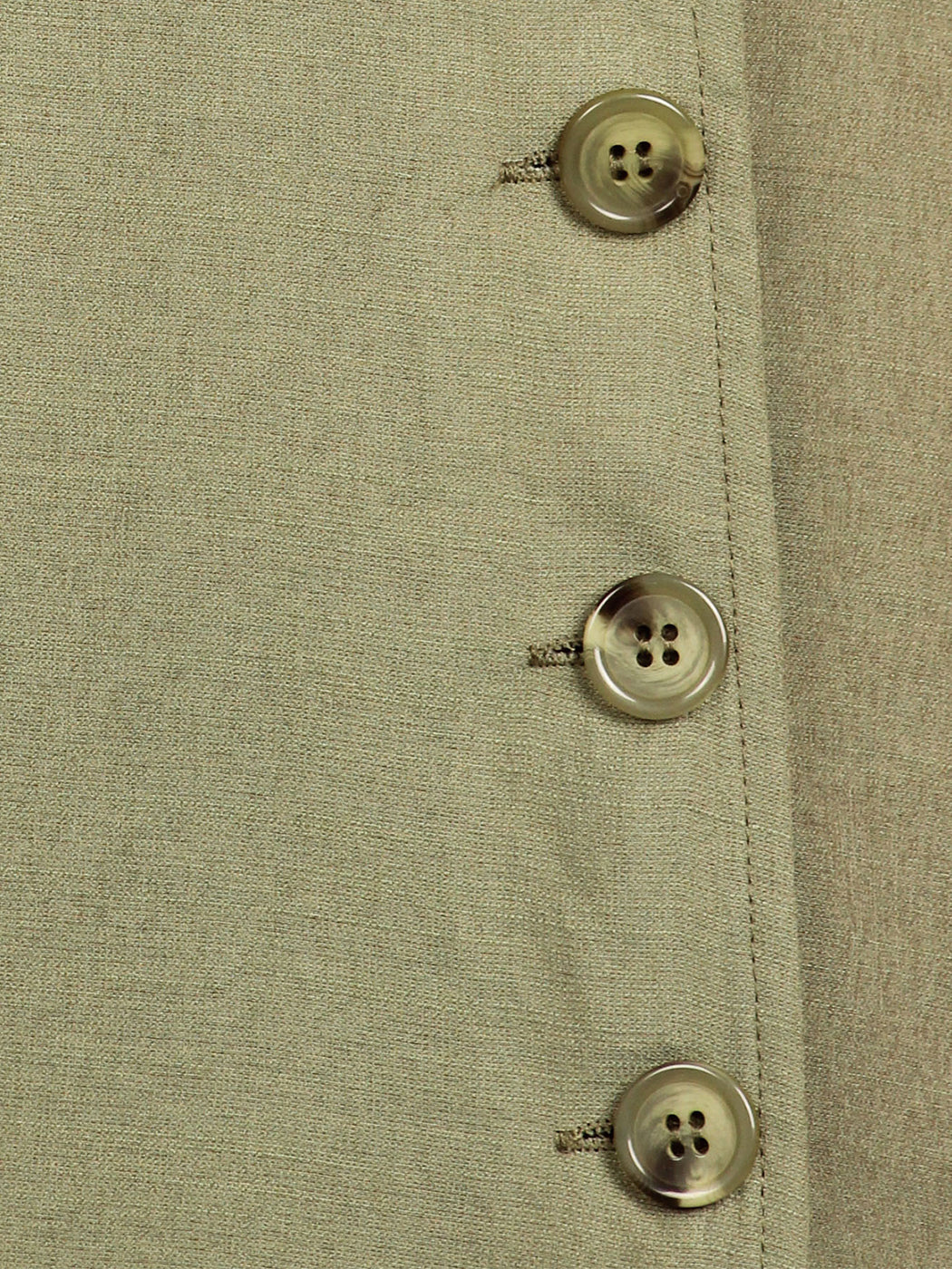 V-Neck Button Sleeveless Midi Swing Dress