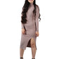 Turtleneck Long-Sleeve Sweater Dress
