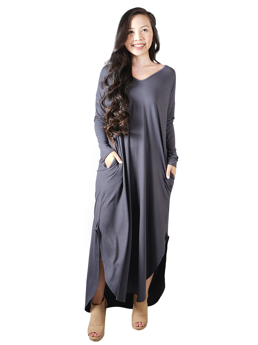 Long Sleeve Casual Maxi Dress