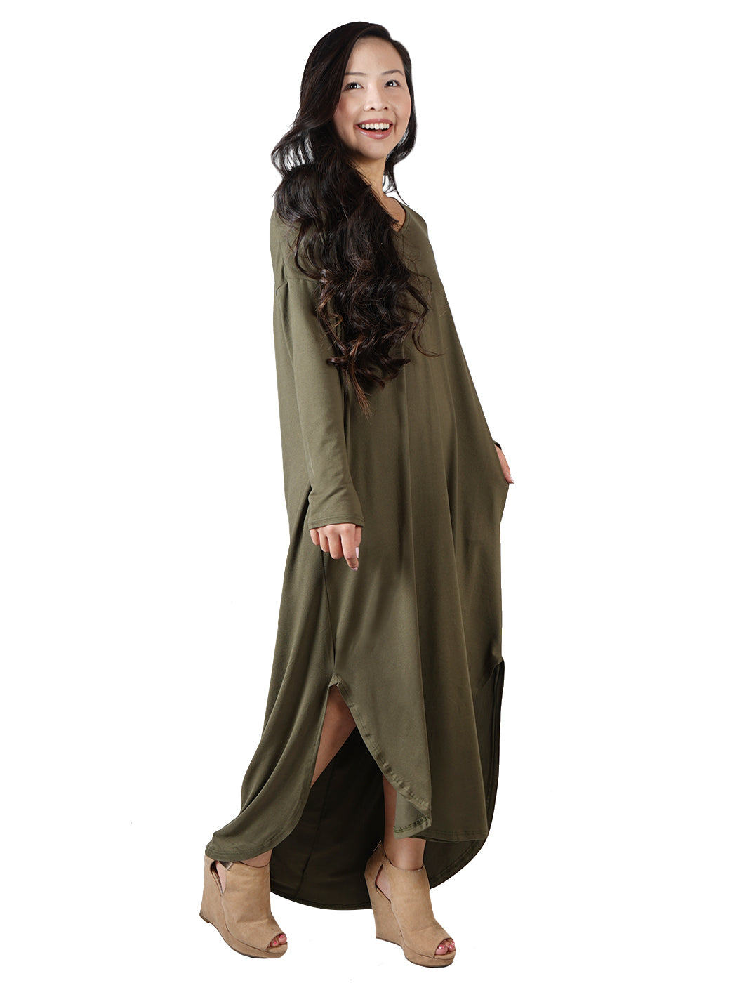 Long Sleeve Casual Maxi Dress