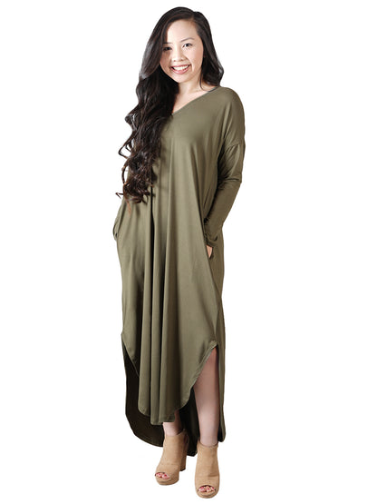 Long Sleeve Casual Maxi Dress