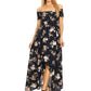 Casual Floral Off-The-Shoulder Maxi Dress