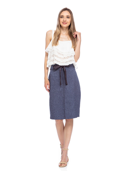 Knee-High Length Pencil Skirt