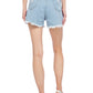Ripped Mid-Rise Casual Denim Shorts