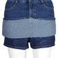 Casual Jean Mini Skirt-Skorts