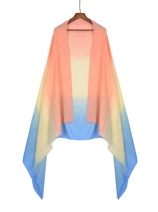 Lightweight Pastel Blue Ombre Scarf