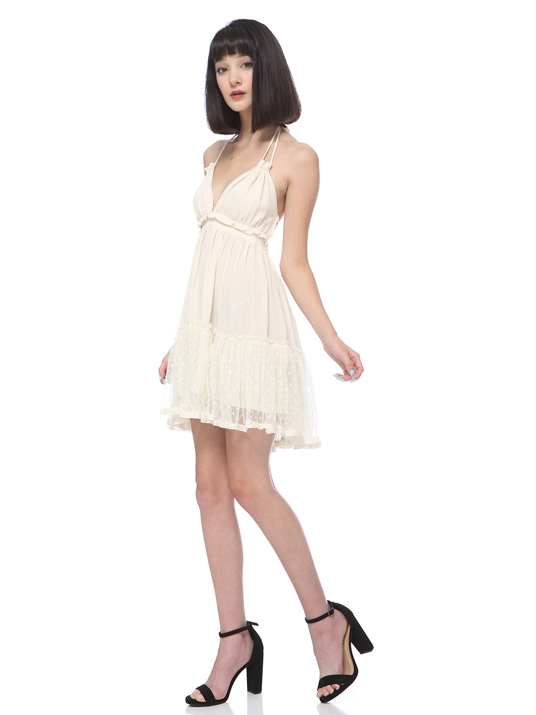 Summer Boho V-Neck Mini Dress