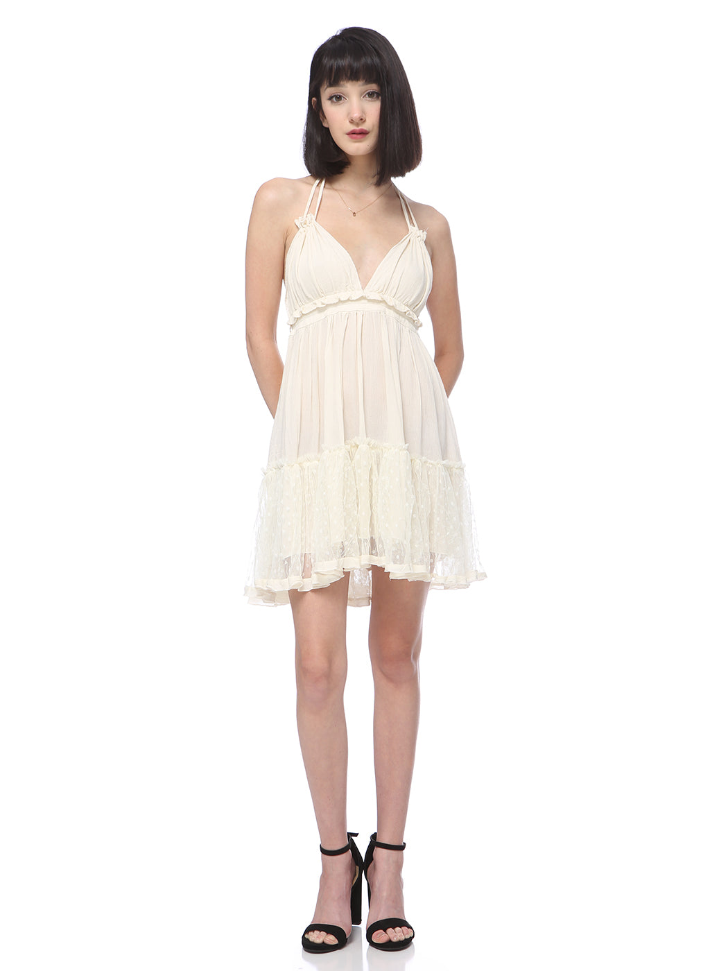 Summer Boho V-Neck Mini Dress