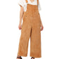 Corduroy Front Cropped Leg Overalls