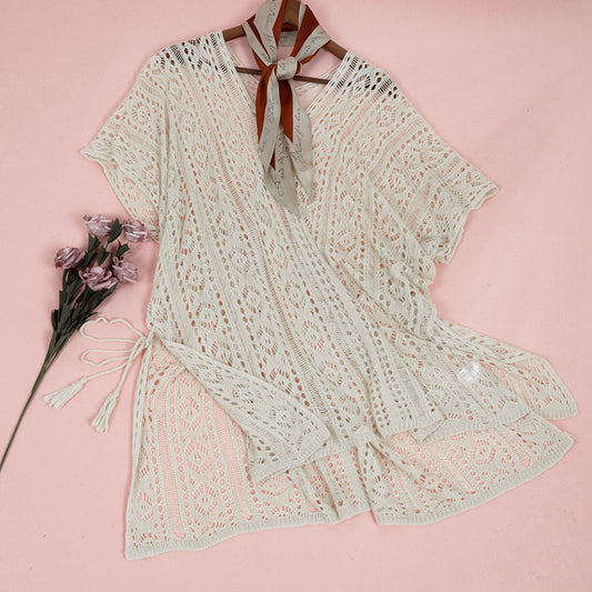 Boho Flair Crochet Sheer Coverup