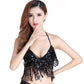 Cleopatra Sparkly Sequin Tassel Music Festival Two Piece Set