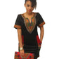 Dashiki Print Tribal Short Sleeve Mini Dress