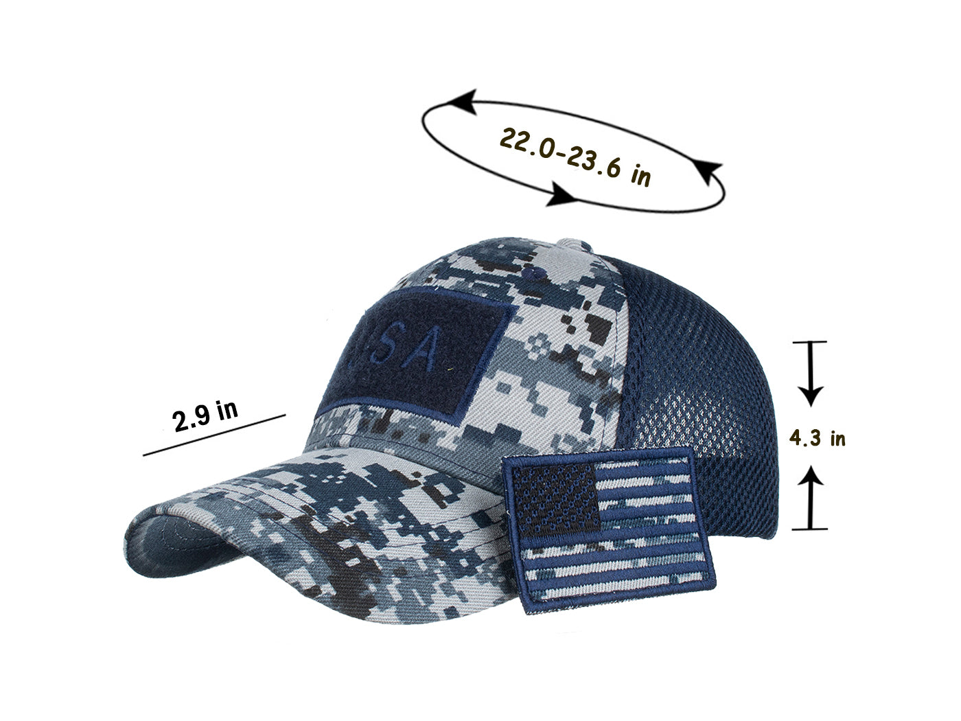 Camouflage Special USA Flag Patch Baseball Cap