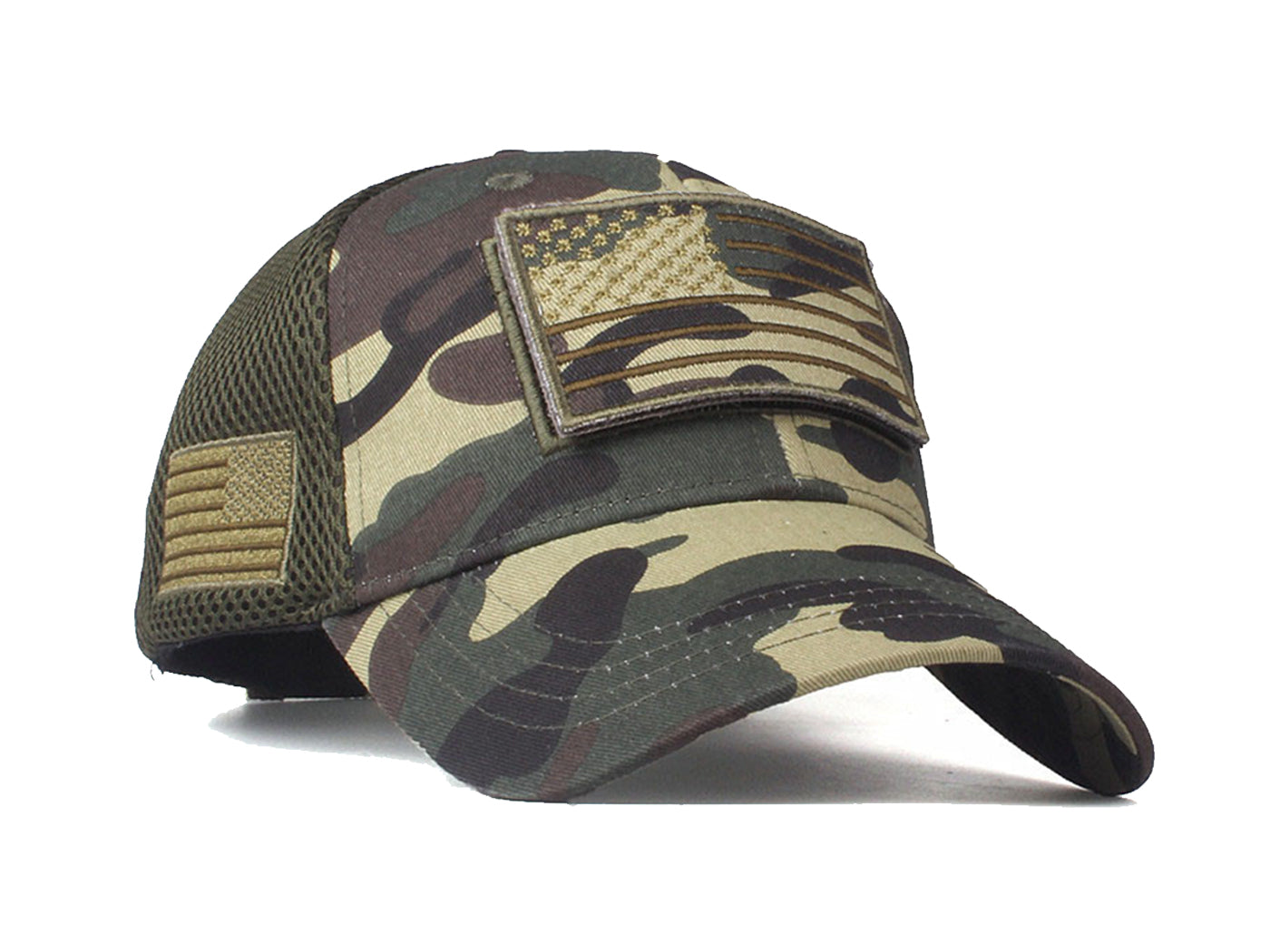 Camouflage Special USA Flag Patch Baseball Cap