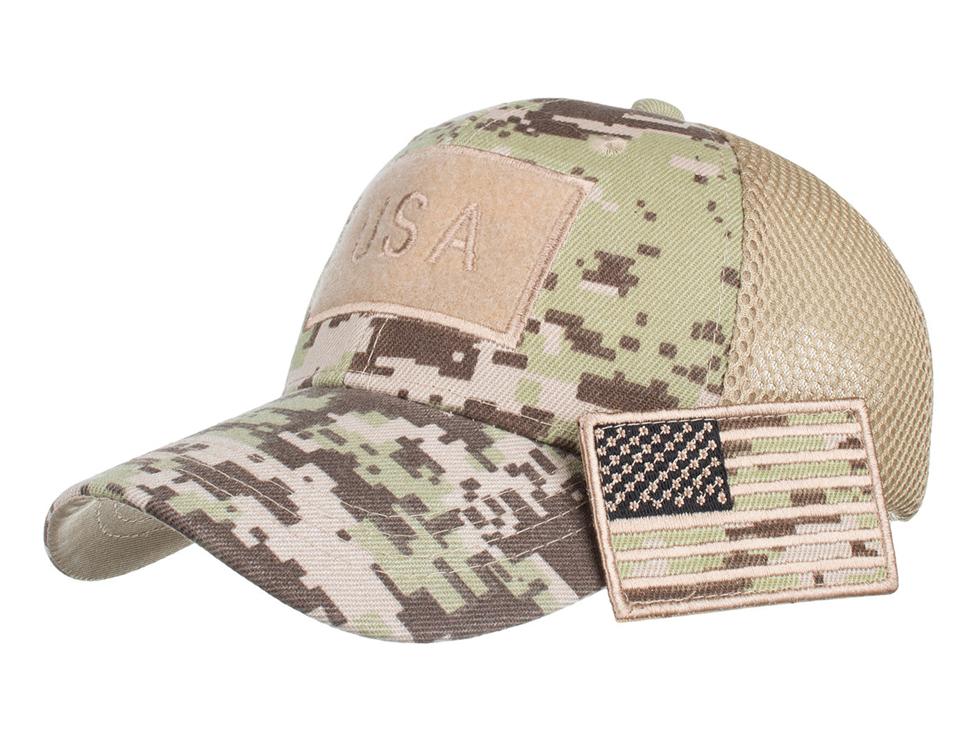 Camouflage Special USA Flag Patch Baseball Cap