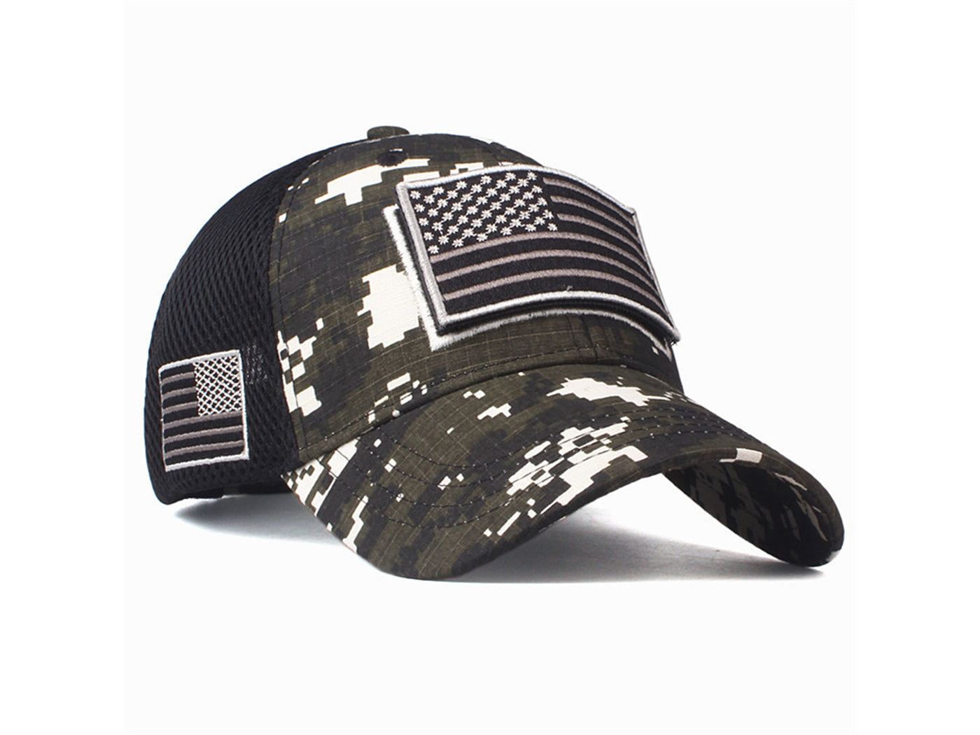 Camouflage Special USA Flag Patch Baseball Cap