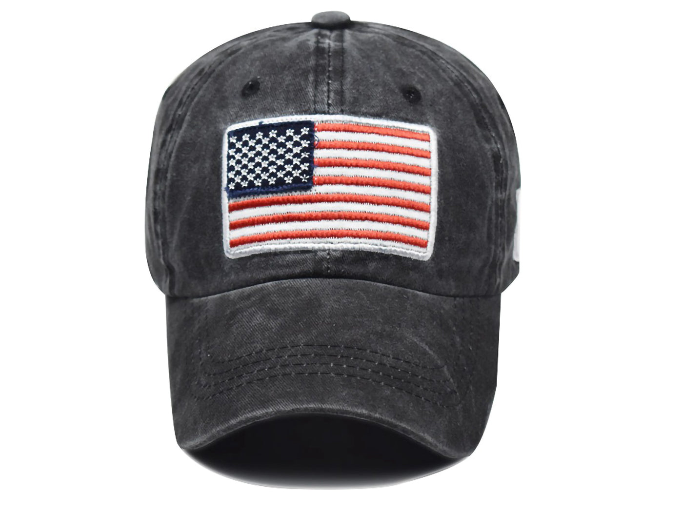 USA Flag Cap Washed Cotton Jean Syle Hat Unisex