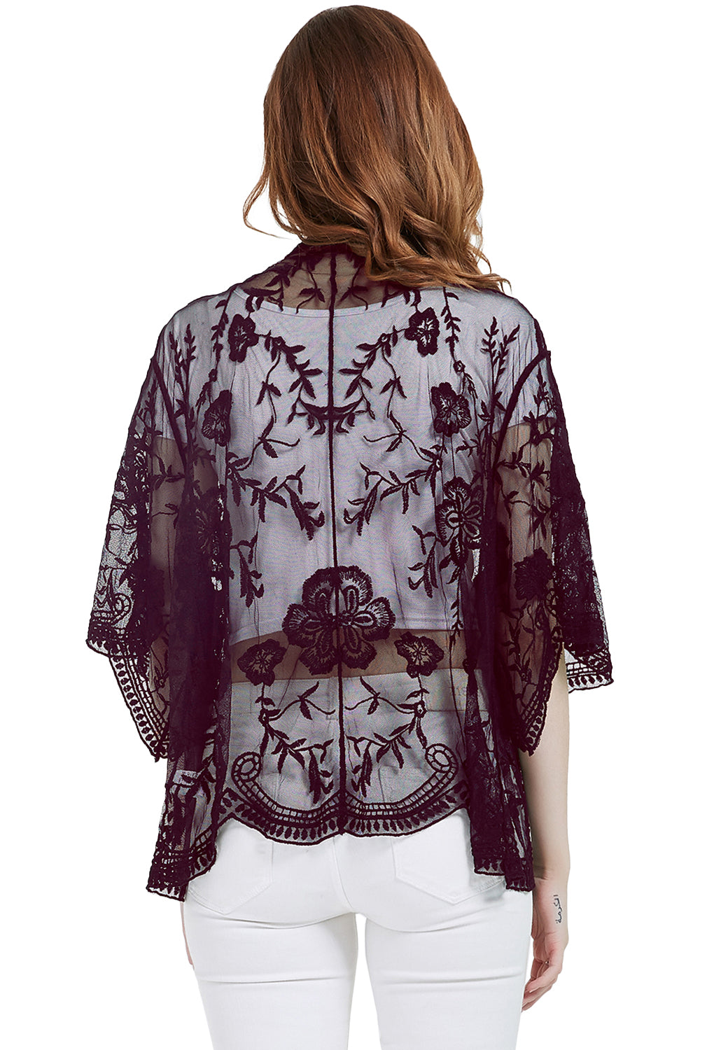 Short sheer cheap kimono cardigan