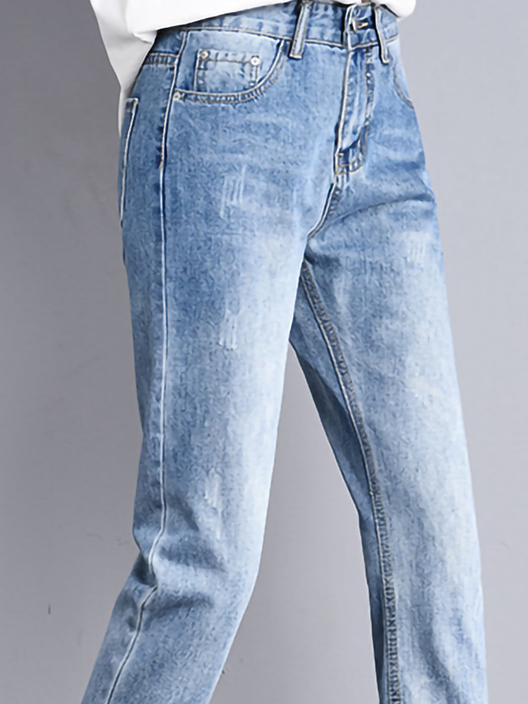 Ripped Boyfriend Jeans Cute Distressed Skinny