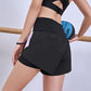 Running Yoga Shorts Double Layer Quick Dry Gym Athletic Shorts