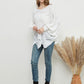 Loose Batwing Sleeve Hollow Out Knit Sweater Top