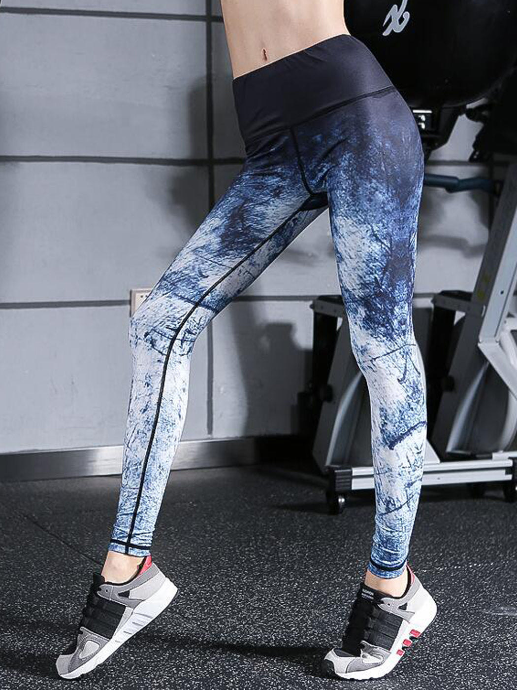 High Waist Printed Yoga Pants Full-Length Workout Fitness Leggings