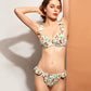 Low Waisted Floral Print Bikini Set Ruffled Two Piece Swimsuits