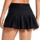 Tennis Skirts Pleated Athletic Sports Running Skort with Pockets