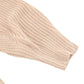 Women Lantern Sleeve Cardigan Button Down Open Front Knit Sweater Coat