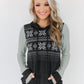 Women Christmas Snowflake Jumper Pullover Tops Printed Long Sleeve Sweatshirt Hoodies