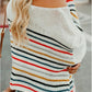 Loose Long Sleeve Stripe Autumn Pullover Sweater