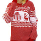 Women Stylish Christmas Pullover Sweater Cute Snowflake Reindeer Pullover