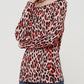 Anna-Kaci Casual Tops Leopard Print T-Shirt Crewneck Long Sleeve Stretchy Blouse