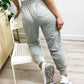 Sweatpant Pocket High Waist Sport Gym Athletic Fit Jogger Pants Lounge Trousers