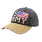 USA American Flag Hat US Army Letter Embroidery Cotton Adjustable Baseball Cap for Men Women