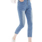 Anna-Kaci Women Junior Solid Slim Denim Capris Jeans Skinny Pants with Pockets