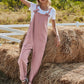 Corduroy Front Cropped Leg Overalls