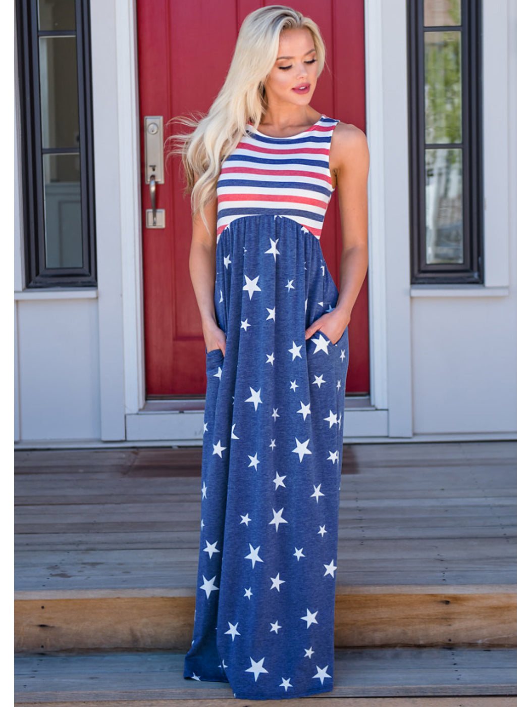 4th of 2024 july maxi dress