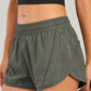 Quick Dry Loose Workout Running Shorts Drawstring Athletic Gym Shorts with Zip Pocket