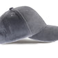 Corduroy Hat Solid Classic Adjustable Strap Soft Baseball Cap Unisex